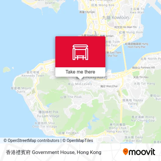 香港禮賓府 Government House地圖