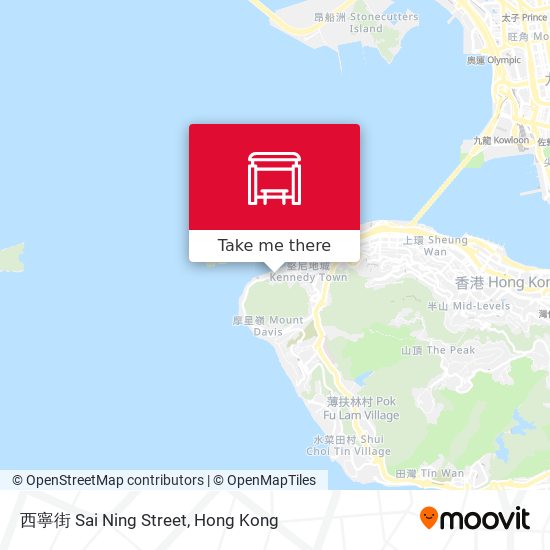 西寧街 Sai Ning Street map