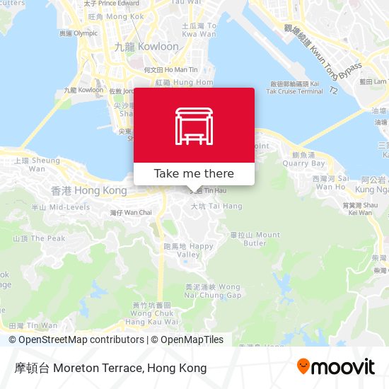 摩頓台 Moreton Terrace map