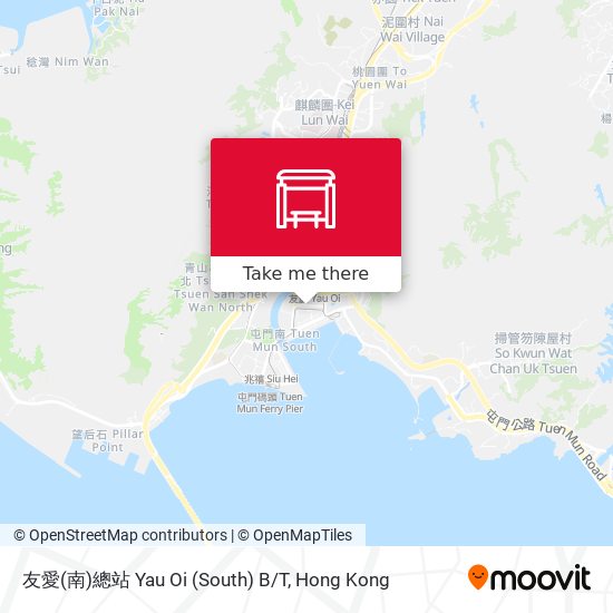 友愛(南)總站 Yau Oi (South) B/T map