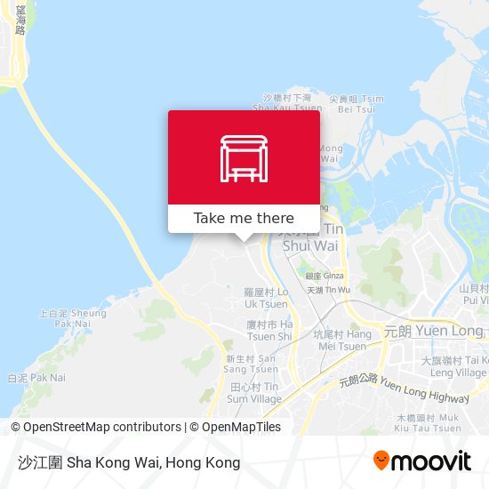 沙江圍 Sha Kong Wai map