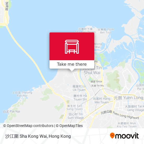 沙江圍 Sha Kong Wai map
