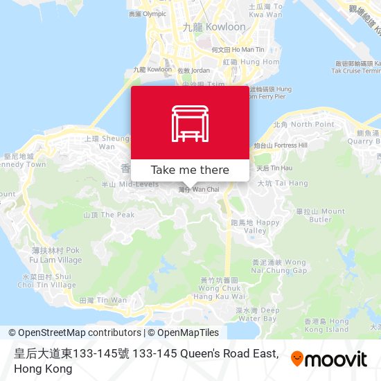 皇后大道東133-145號 133-145 Queen's Road East map