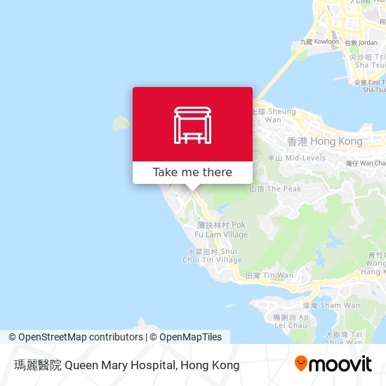 瑪麗醫院 Queen Mary Hospital地圖