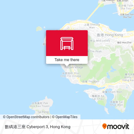 數碼港三座 Cyberport 3地圖