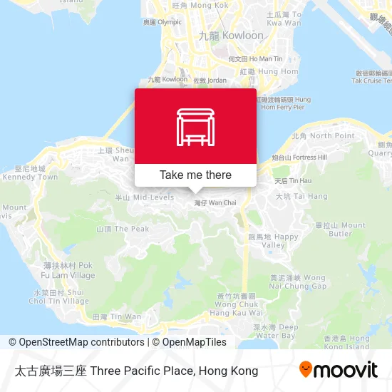 太古廣場三座 Three Pacific Place地圖