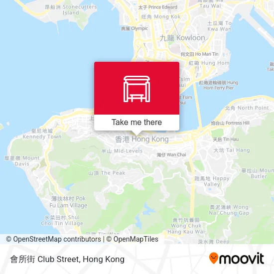 會所街 Club Street地圖