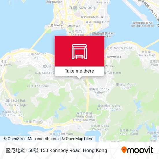 堅尼地道150號 150 Kennedy Road地圖