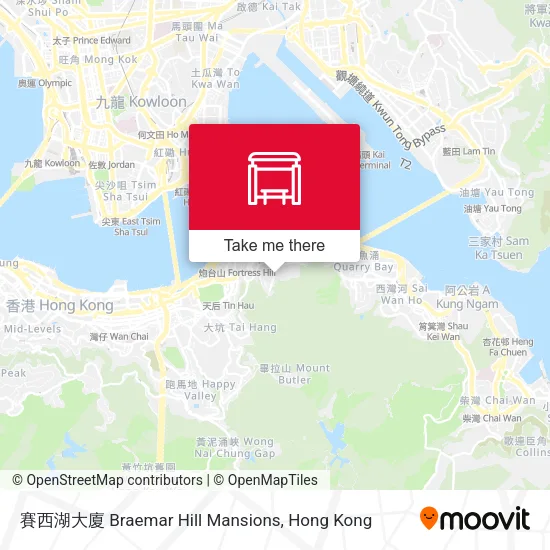 賽西湖大廈 Braemar Hill Mansions地圖