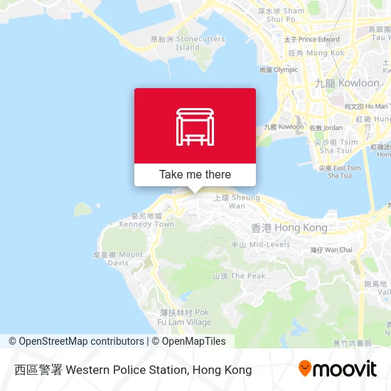 西區警署 Western Police Station map