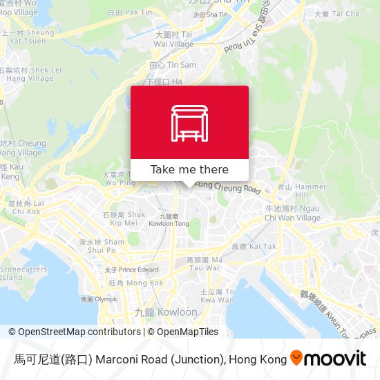 馬可尼道(路口) Marconi Road (Junction) map