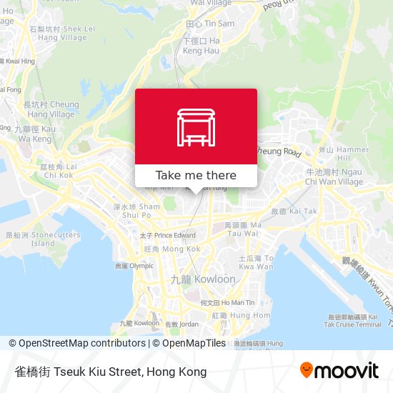 雀橋街 Tseuk Kiu Street map