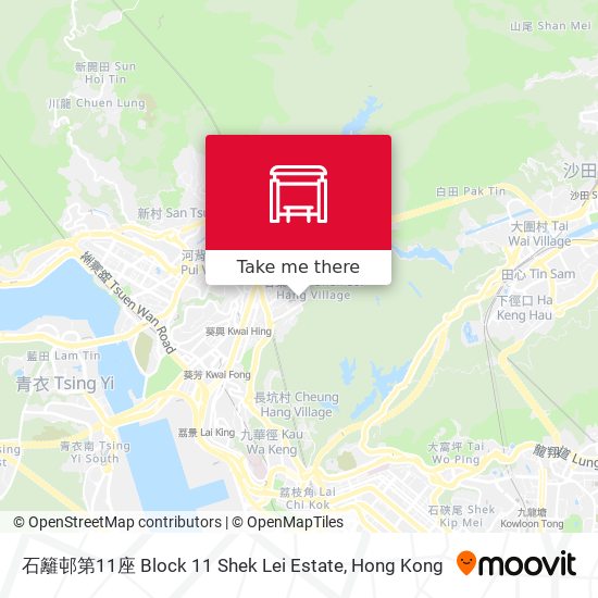 石籬邨第11座 Block 11 Shek Lei Estate地圖