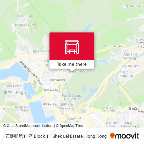 石籬邨第11座 Block 11 Shek Lei Estate map