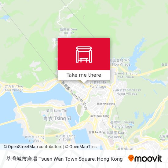 荃灣城市廣場 Tsuen Wan Town Square map