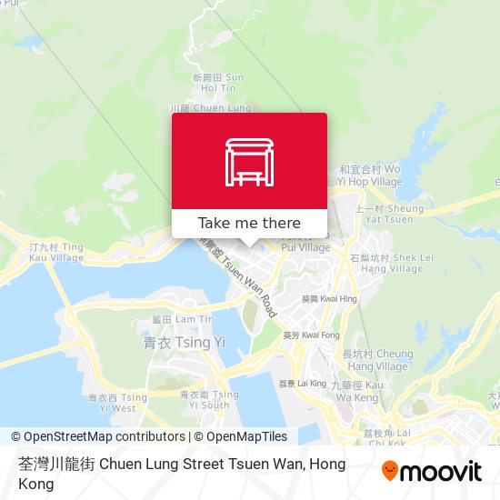 荃灣川龍街 Chuen Lung Street Tsuen Wan map