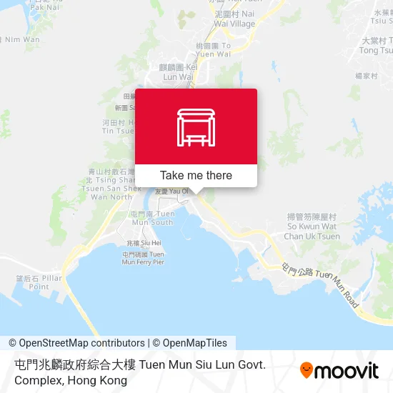 屯門兆麟政府綜合大樓 Tuen Mun Siu Lun Govt. Complex地圖