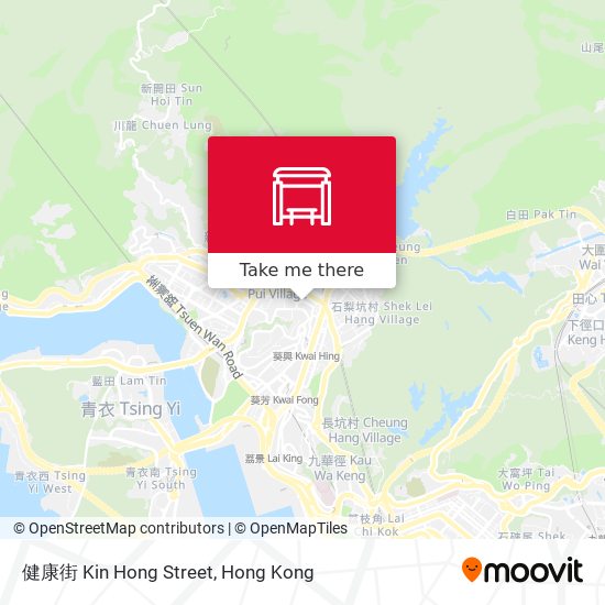 健康街 Kin Hong Street map