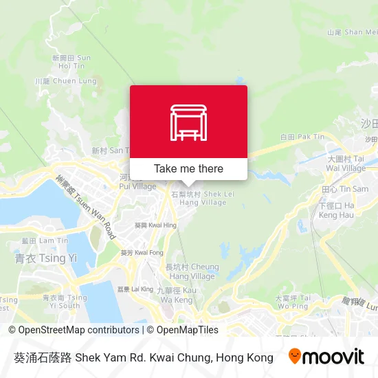 葵涌石蔭路 Shek Yam Rd. Kwai Chung地圖