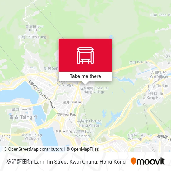 葵涌藍田街 Lam Tin Street Kwai Chung地圖