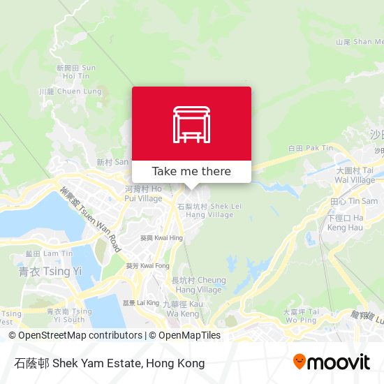 石蔭邨 Shek Yam Estate map
