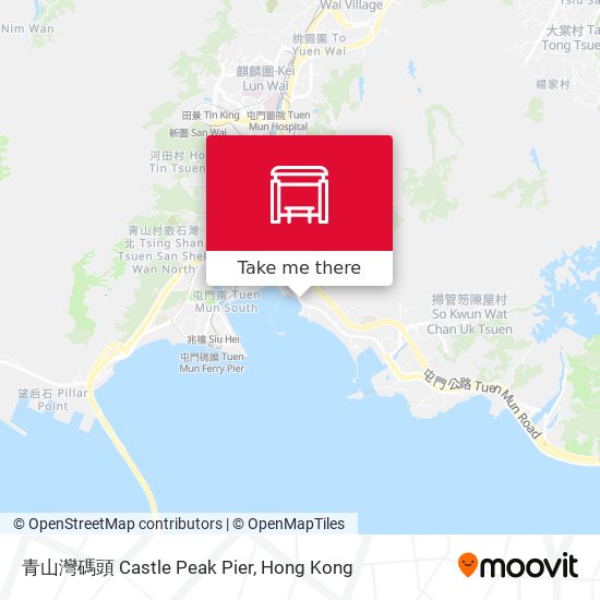 青山灣碼頭 Castle Peak Pier map