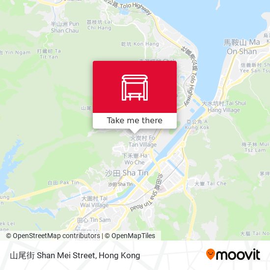 山尾街 Shan Mei Street map