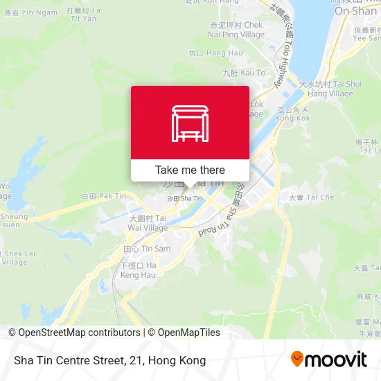 Sha Tin Centre Street, 21 map