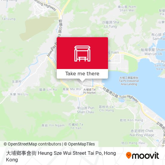 大埔鄉事會街 Heung Sze Wui Street Tai Po map