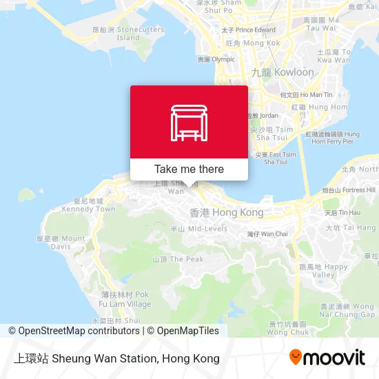 上環站 Sheung Wan Station map