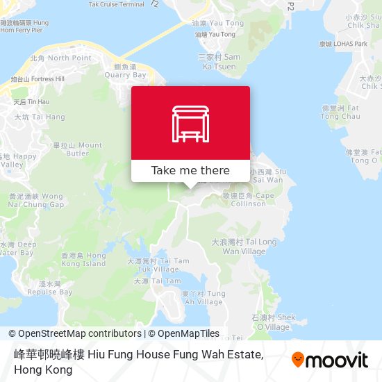 峰華邨曉峰樓 Hiu Fung House Fung Wah Estate map