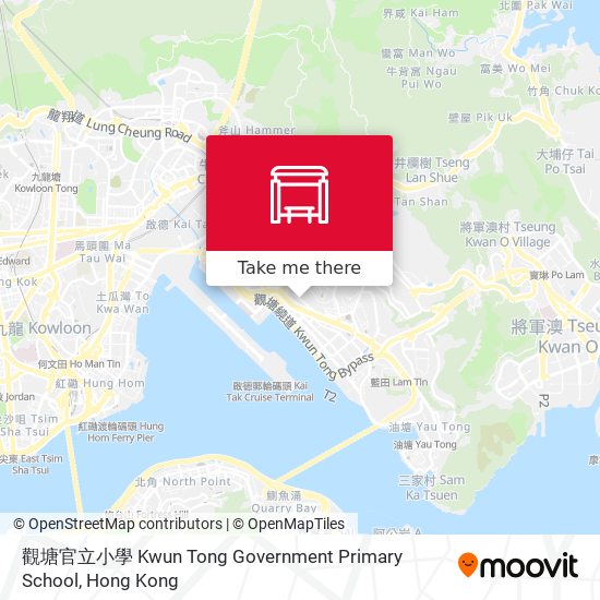 觀塘官立小學 Kwun Tong Government Primary School map