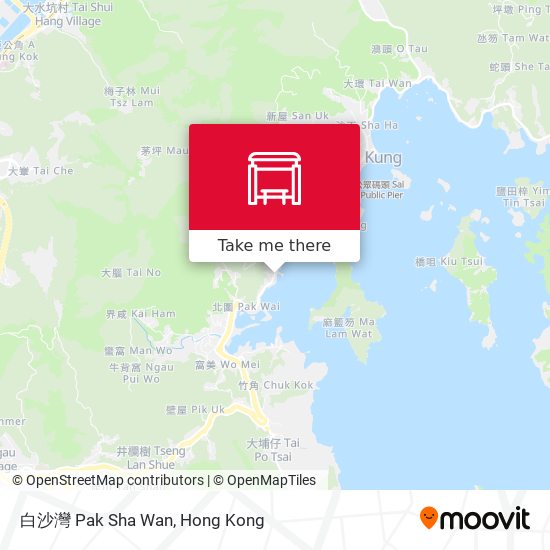 白沙灣 Pak Sha Wan map