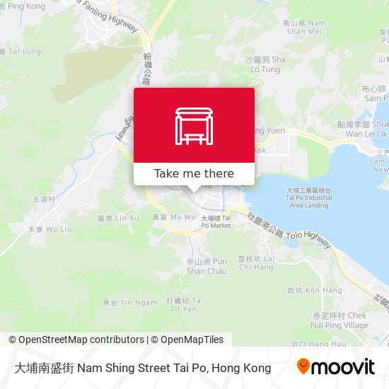 大埔南盛街 Nam Shing Street Tai Po map