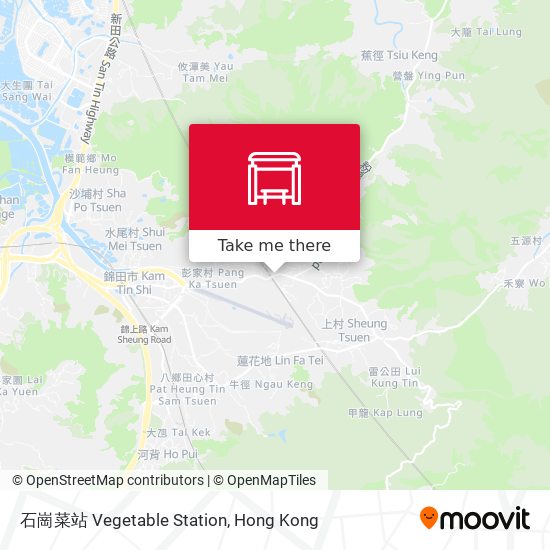 石崗菜站 Vegetable Station map