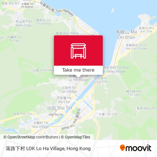 落路下村 LOK Lo Ha Village map