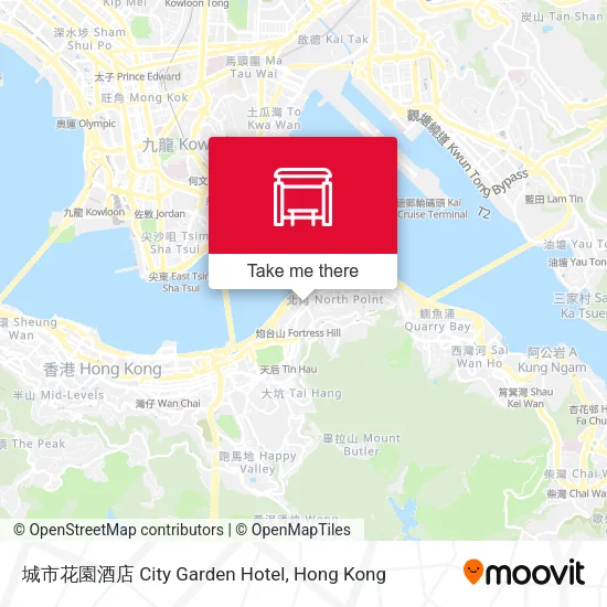 城市花園酒店 City Garden Hotel map