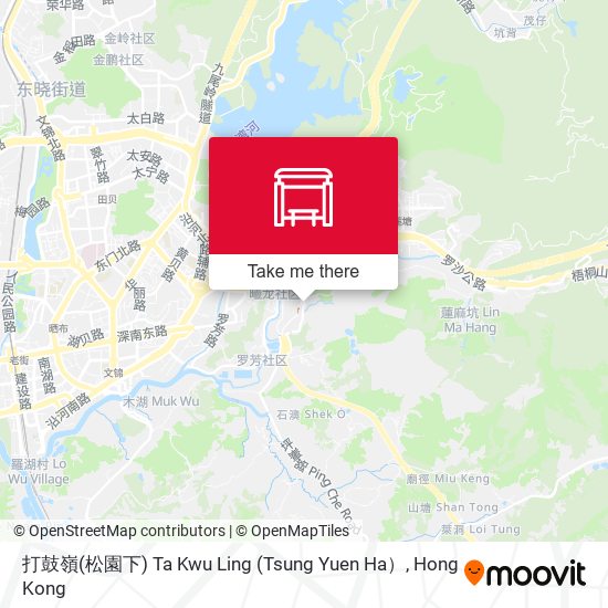 打鼓嶺(松園下) Ta Kwu Ling (Tsung Yuen Ha） map