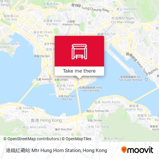 港鐵紅磡站 Mtr Hung Hom Station map