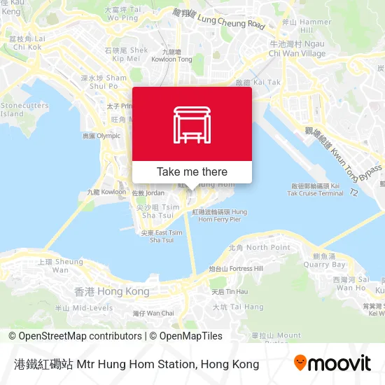 港鐵紅磡站 Mtr Hung Hom Station map
