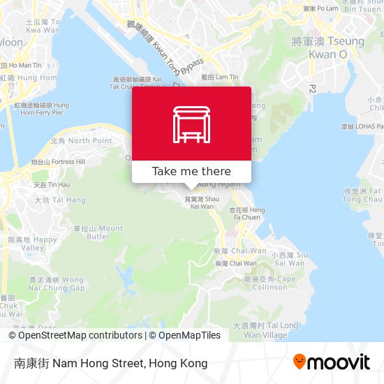 南康街 Nam Hong Street map