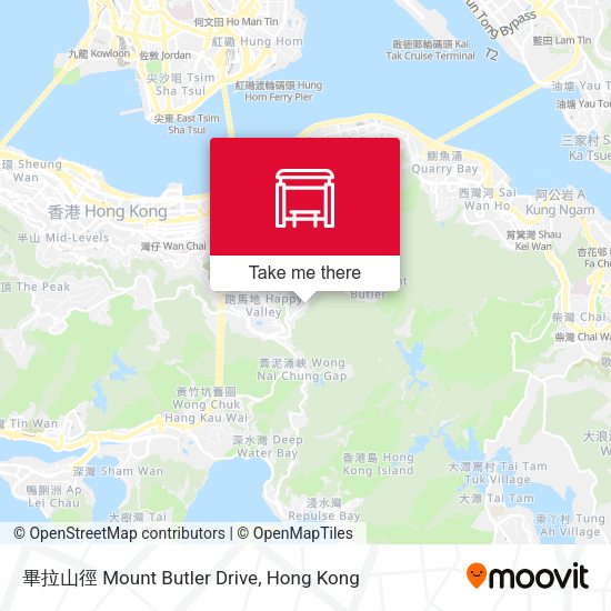 畢拉山徑 Mount Butler Drive map