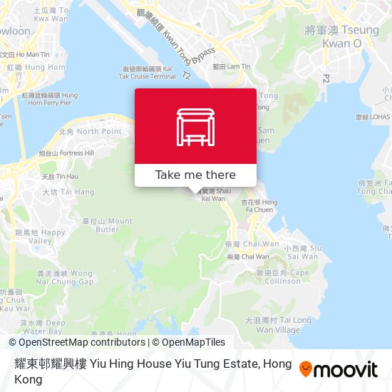 耀東邨耀興樓 Yiu Hing House Yiu Tung Estate地圖