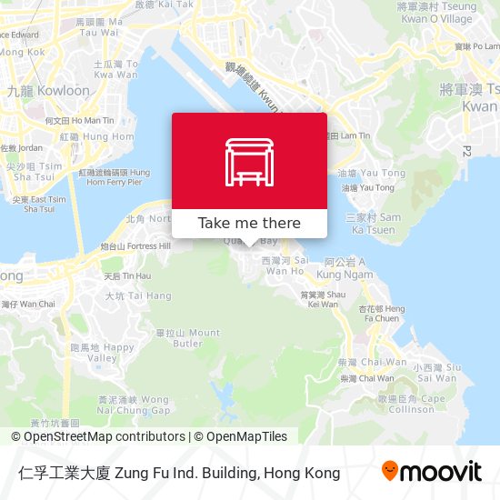 仁孚工業大廈 Zung Fu Ind. Building map