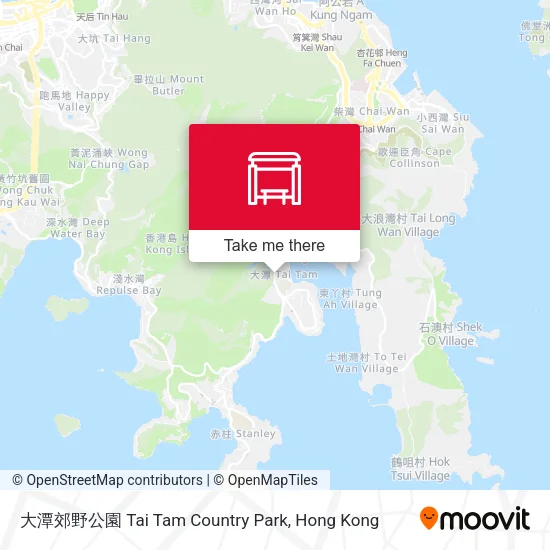 大潭郊野公園 Tai Tam Country Park map
