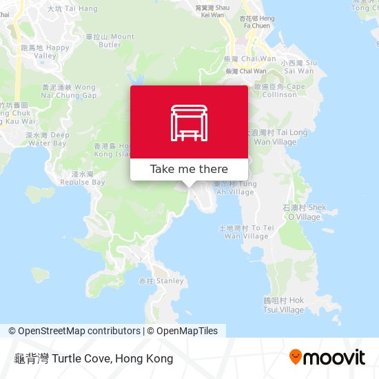 龜背灣 Turtle Cove map