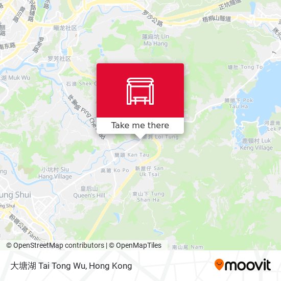 大塘湖 Tai Tong Wu map