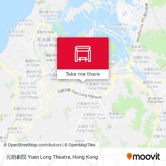 元朗劇院 Yuen Long Theatre map