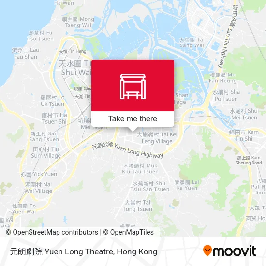 元朗劇院 Yuen Long Theatre map