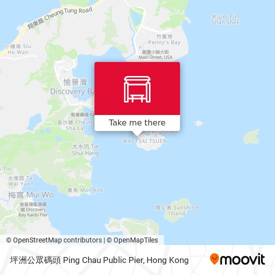 坪洲公眾碼頭 Ping Chau Public Pier map